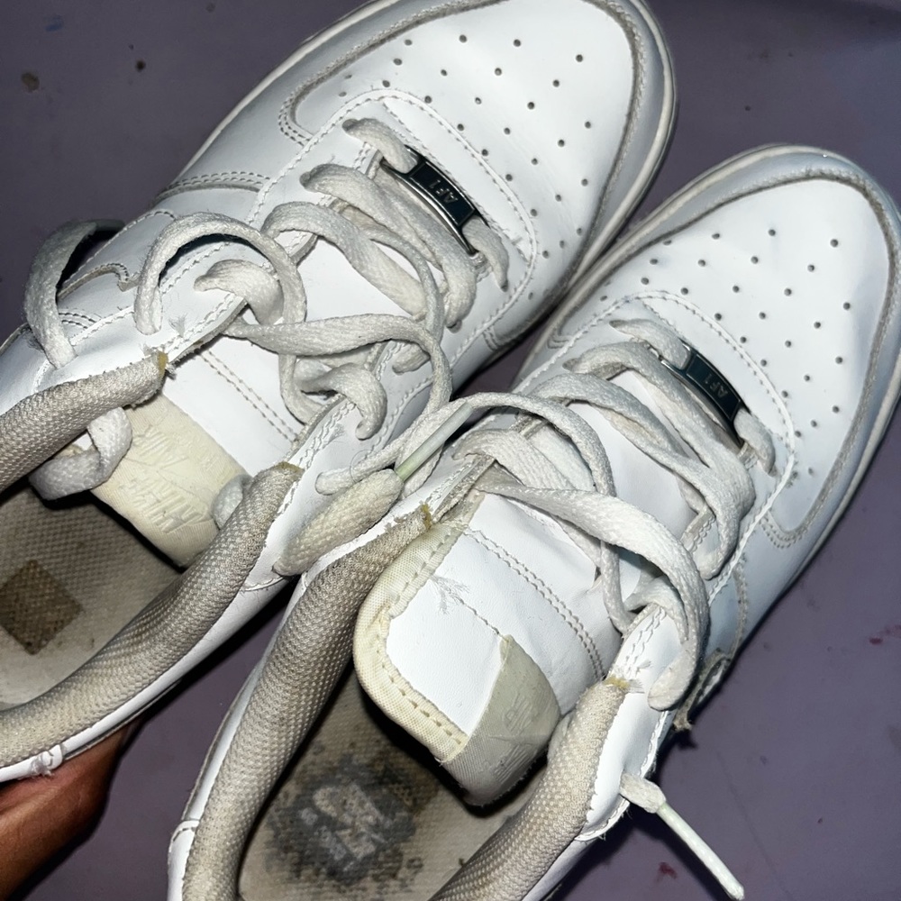 All white Air Force Ones